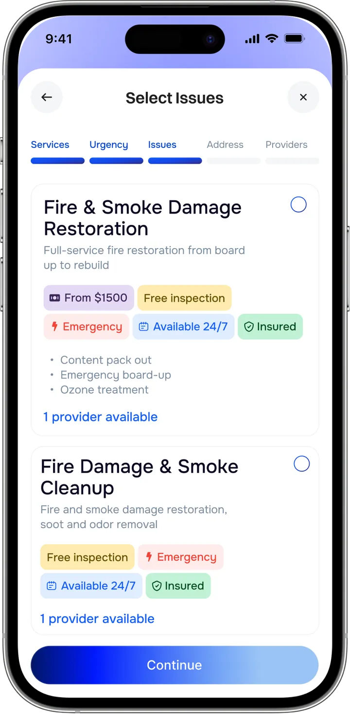 The FixLoupe app analysing a home repair issue